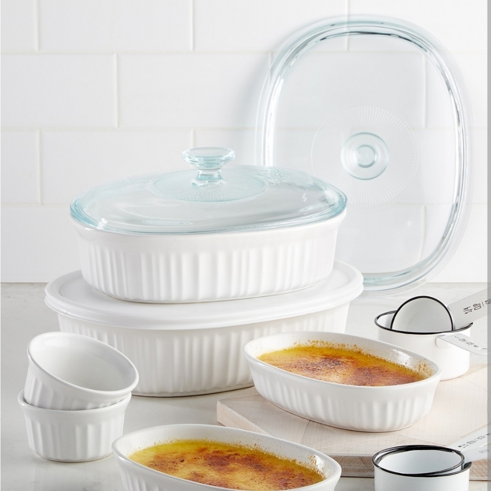 ❌SOLD❌Corningware French White 10-Pc. Bakeware Set - Picture 4 of 4
